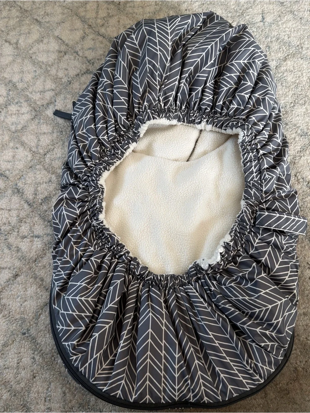 Skip Hop Stroll & Go Three-Season Baby Stroller Footmuff Chevron Gray